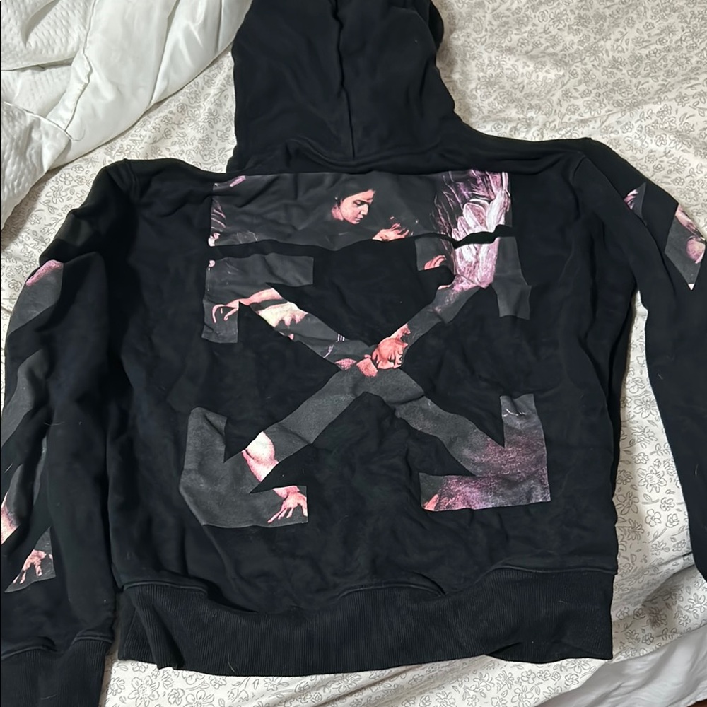 Black Hoodie with Graphic Design